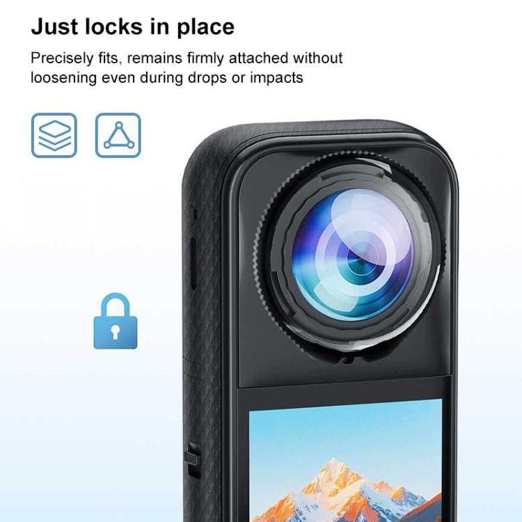 For Insta360 X5 PULUZ Standard Rotation PC Lens Guard  Protective Cover (Transparent) - Len Accessories by PULUZ | Online Shopping UK | buy2fix