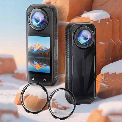 For Insta360 X5 PULUZ Standard Rotation PC Lens Guard  Protective Cover (Transparent) - Len Accessories by PULUZ | Online Shopping UK | buy2fix