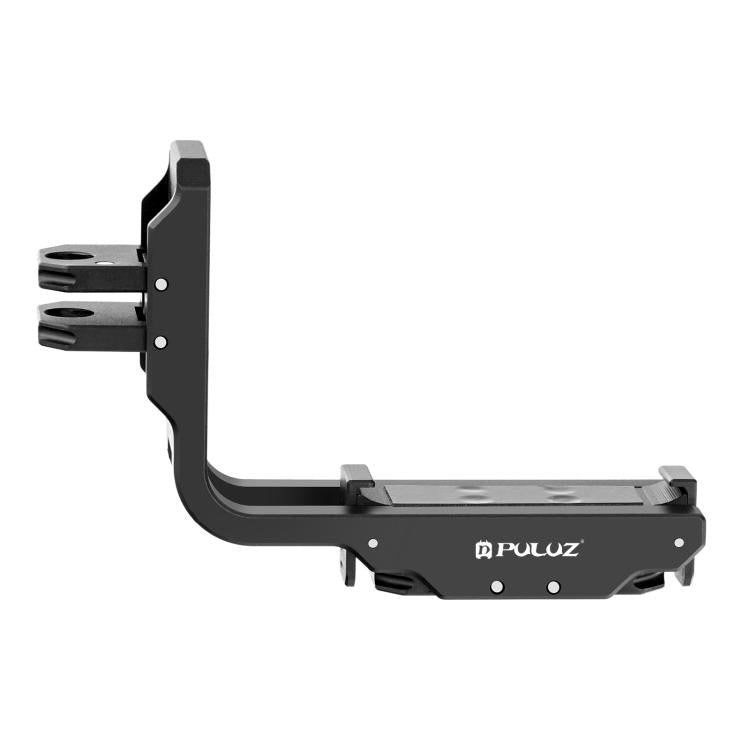 For DJI Osmo Action 5 Pro / 4 PULUZ Vertical Horizontal Shooting Quick Release Metal Magnetic L Bracket (Black) - Mount & Holder by PULUZ | Online Shopping UK | buy2fix