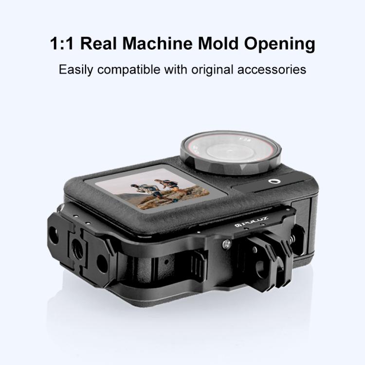 For DJI Osmo Action 5 Pro / 4 PULUZ Vertical Horizontal Shooting Quick Release Metal Magnetic L Bracket (Black) - Mount & Holder by PULUZ | Online Shopping UK | buy2fix