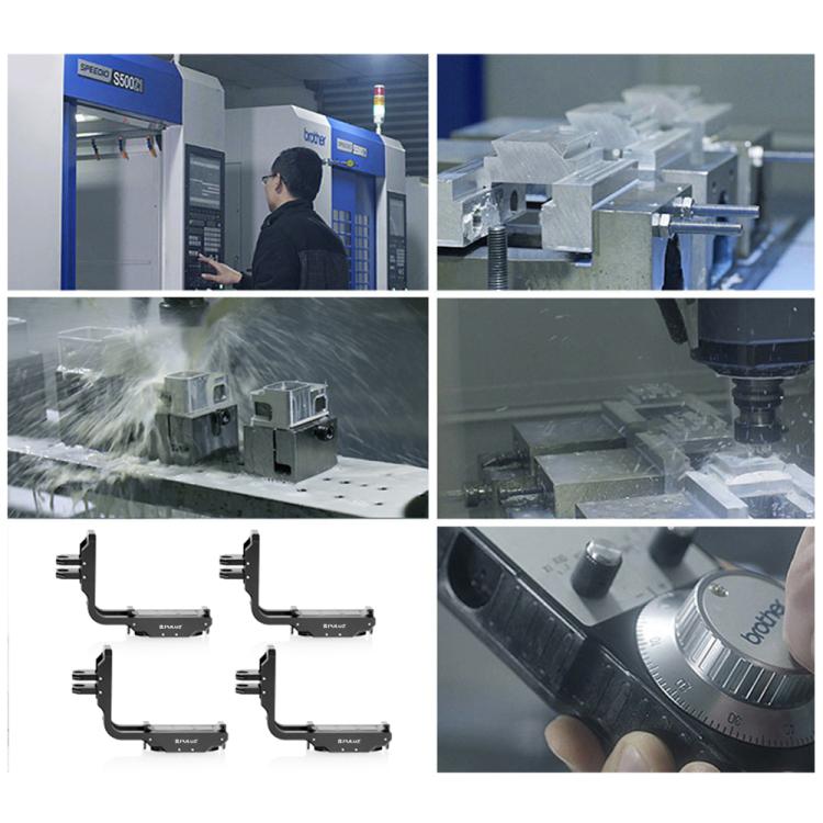 For DJI Osmo Action 5 Pro / 4 PULUZ Vertical Horizontal Shooting Quick Release Metal Magnetic L Bracket (Black) - Mount & Holder by PULUZ | Online Shopping UK | buy2fix