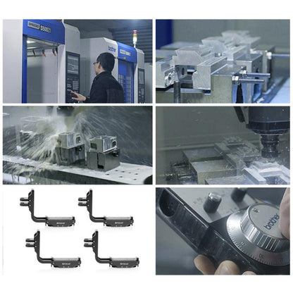 For DJI Osmo Action 5 Pro / 4 PULUZ Vertical Horizontal Shooting Quick Release Metal Magnetic L Bracket (Black) - Mount & Holder by PULUZ | Online Shopping UK | buy2fix