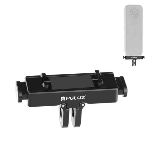 For Insta360 X5 / Ace Pro / Pro 2 PULUZ Aviation Aluminum Quick Release Base Adapter Bracket (Black) - Mount & Holder by PULUZ | Online Shopping UK | buy2fix