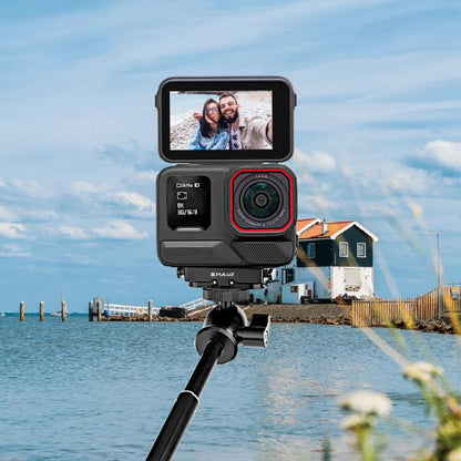 For Insta360 X5 / Ace Pro / Pro 2 PULUZ Aviation Aluminum Quick Release Base Adapter Bracket (Black) - Mount & Holder by PULUZ | Online Shopping UK | buy2fix