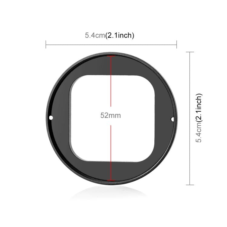 For Insta360 Ace Pro 2 PULUZ 52mm UV Lens Filter Adapter Ring with Lens Cover (Black) - Len Accessories by PULUZ | Online Shopping UK | buy2fix
