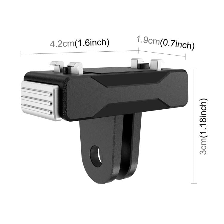 For Insta360 X5 / Ace Pro / Ace Pro 2 PULUZ Magnetic Quick Release Base Mount (Black) - Others by PULUZ | Online Shopping UK | buy2fix