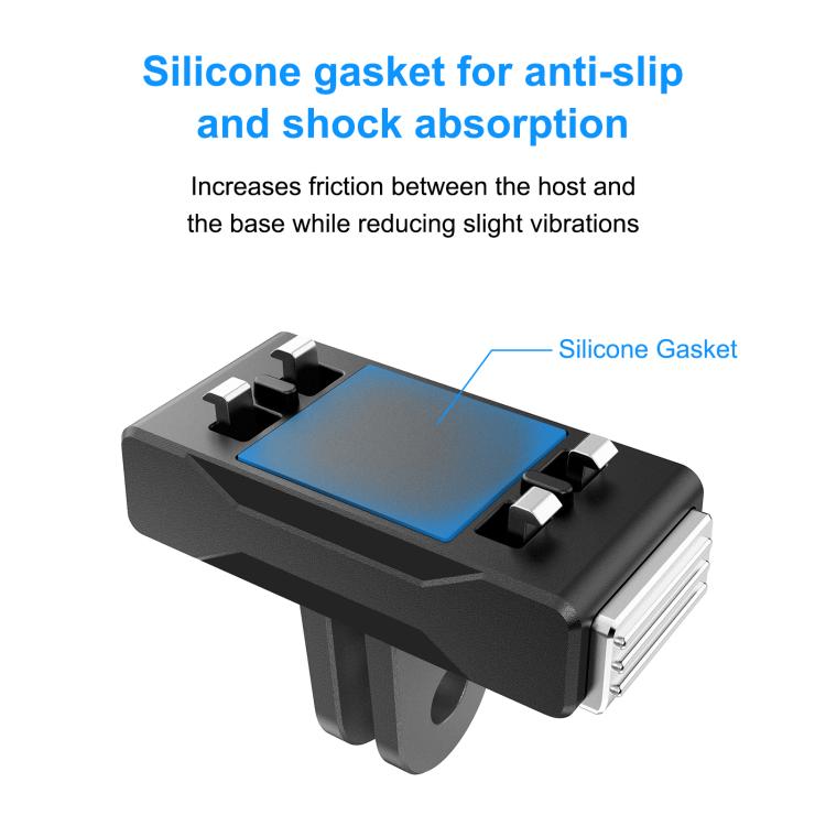 For Insta360 X5 / Ace Pro / Ace Pro 2 PULUZ Magnetic Quick Release Base Mount (Black) - Others by PULUZ | Online Shopping UK | buy2fix