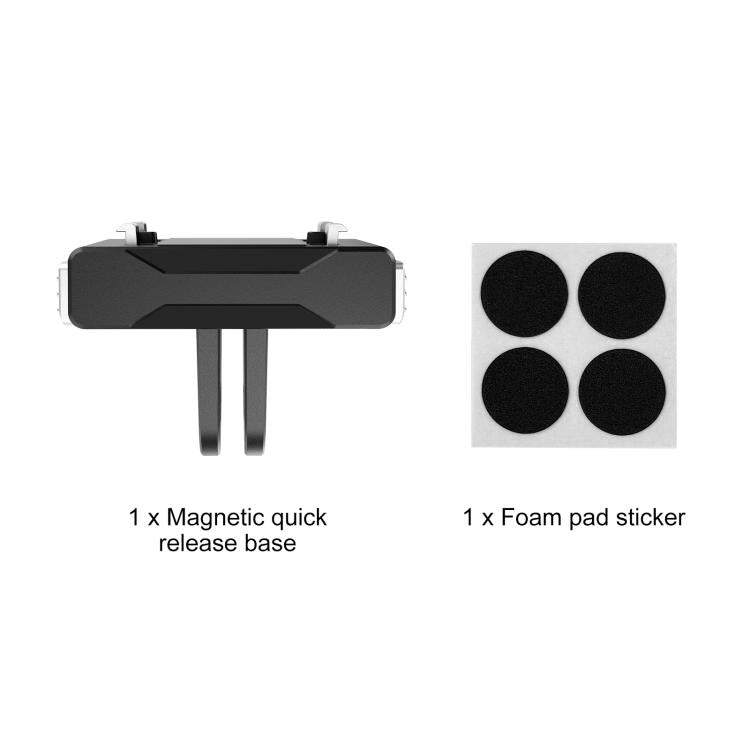 For Insta360 X5 / Ace Pro / Ace Pro 2 PULUZ Magnetic Quick Release Base Mount (Black) - Others by PULUZ | Online Shopping UK | buy2fix