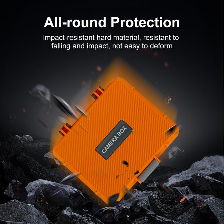 For DJI Osmo Action 5 Pro / 4 / 3 PULUZ Waterproof Hard Carrying Suitcase Outdoor Protective Storage Box (Orange) - Case & Bags by PULUZ | Online Shopping UK | buy2fix