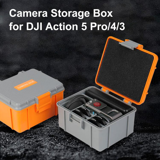 For DJI Osmo Action 5 Pro / 4 / 3 PULUZ Waterproof Hard Carrying Suitcase Outdoor Protective Storage Box (Grey) - Case & Bags by PULUZ | Online Shopping UK | buy2fix