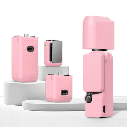 For DJI OSMO Pocket 3 PULUZ 6 in 1 Body Lens Handle Screen Mic Silicone TPU Cover (Pink) - Case & Bags by PULUZ | Online Shopping UK | buy2fix