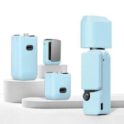 For DJI OSMO Pocket 3 PULUZ 6 in 1 Body Lens Handle Screen Mic Silicone TPU Cover (Mint Green) - Case & Bags by PULUZ | Online Shopping UK | buy2fix