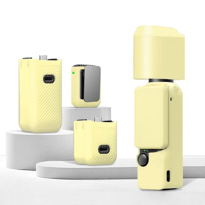 For DJI OSMO Pocket 3 PULUZ 6 in 1 Body Lens Handle Screen Mic Silicone TPU Cover (Yellow) - Case & Bags by PULUZ | Online Shopping UK | buy2fix