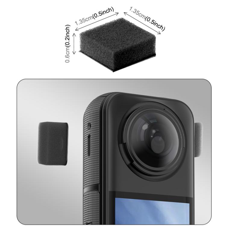 For Insta360 X5 / X4 / X3 PULUZ 6pcs Noise Reduction Windshield Foam Gasket (Black) - Case & Bags by PULUZ | Online Shopping UK | buy2fix