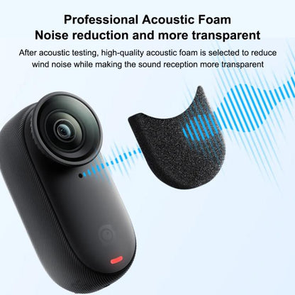 For Insta360 GO 3 / 3S PULUZ 6pcs Noise Reduction Windshield Foam Gasket (Black) - Case & Bags by PULUZ | Online Shopping UK | buy2fix