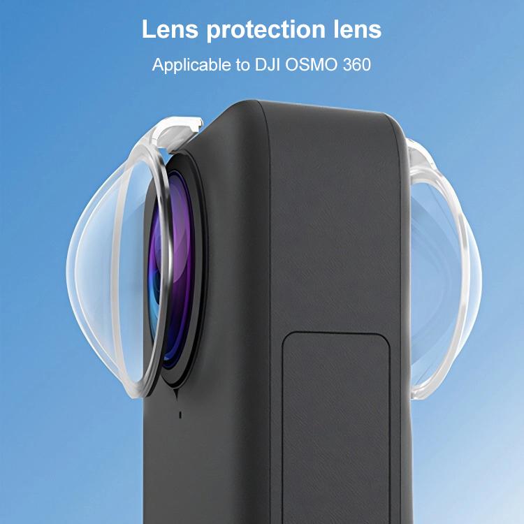 For DJI Osmo 360 PULUZ Lens Guard PC Protective Cover (Transparent) - Case & Bags by PULUZ | Online Shopping UK | buy2fix
