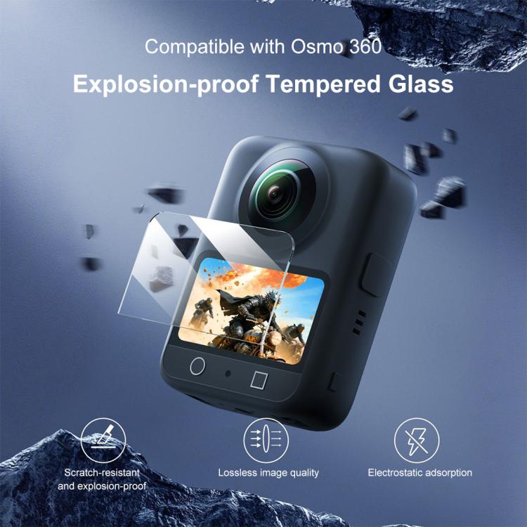 For DJI Osmo 360 PULUZ Screen Explosion-proof Tempered Glass Films (Transparent) - Protective Film & Stickers by PULUZ | Online Shopping UK | buy2fix