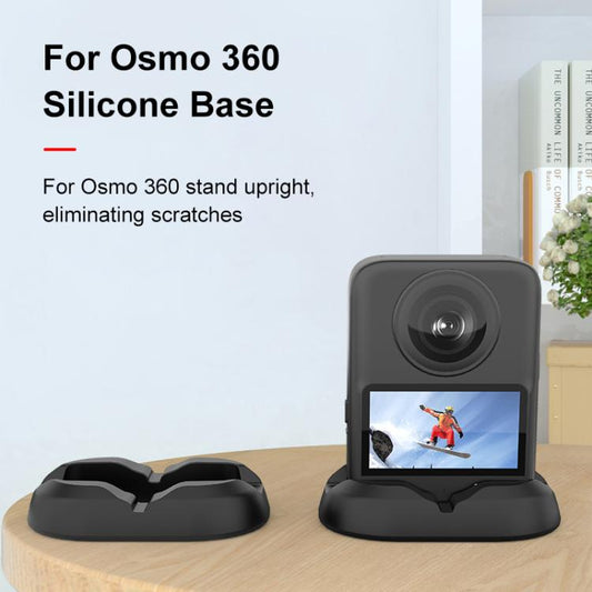 For DJI Osmo 360 PULUZ Desktop Silicone Base Stand (Black) - Mount & Holder by PULUZ | Online Shopping UK | buy2fix