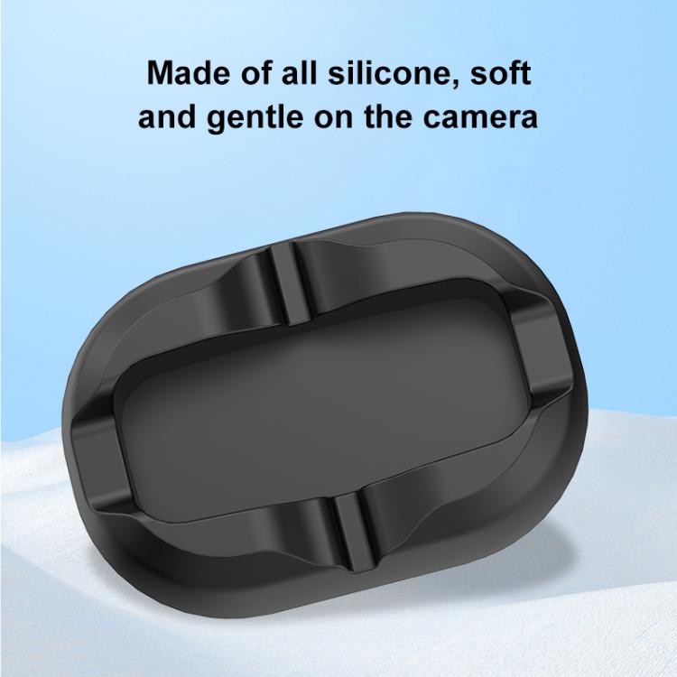For DJI Osmo 360 PULUZ Desktop Silicone Base Stand (Black) - Mount & Holder by PULUZ | Online Shopping UK | buy2fix