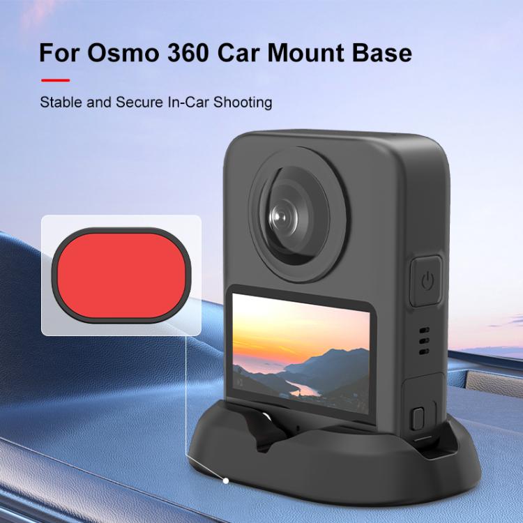 For DJI Osmo 360 PULUZ Car Plastic Base Stand (Black) - Mount & Holder by PULUZ | Online Shopping UK | buy2fix