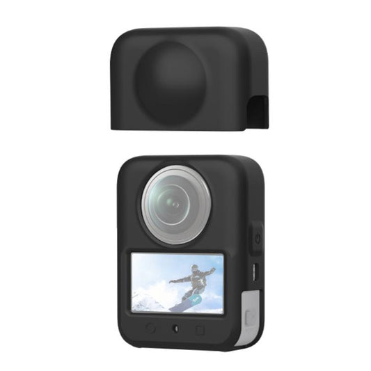 For DJI Osmo 360 PULUZ Silicone Body Protective Cover with Lens Cover (Black) - Case & Bags by PULUZ | Online Shopping UK | buy2fix