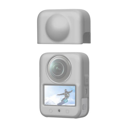 For DJI Osmo 360 PULUZ Silicone Body Protective Cover with Lens Cover (Grey) - Case & Bags by PULUZ | Online Shopping UK | buy2fix