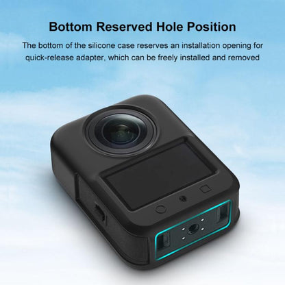 For DJI Osmo 360 PULUZ Silicone Body Protective Cover with Lens Cover (Grey) - Case & Bags by PULUZ | Online Shopping UK | buy2fix