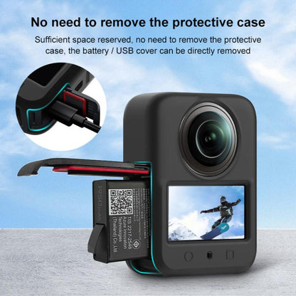 For DJI Osmo 360 PULUZ Silicone Body Protective Cover with Lens Cover (Grey) - Case & Bags by PULUZ | Online Shopping UK | buy2fix