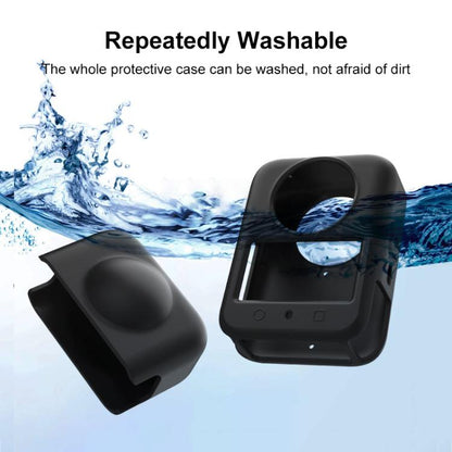 For DJI Osmo 360 PULUZ Silicone Body Protective Cover with Lens Cover (Grey) - Case & Bags by PULUZ | Online Shopping UK | buy2fix