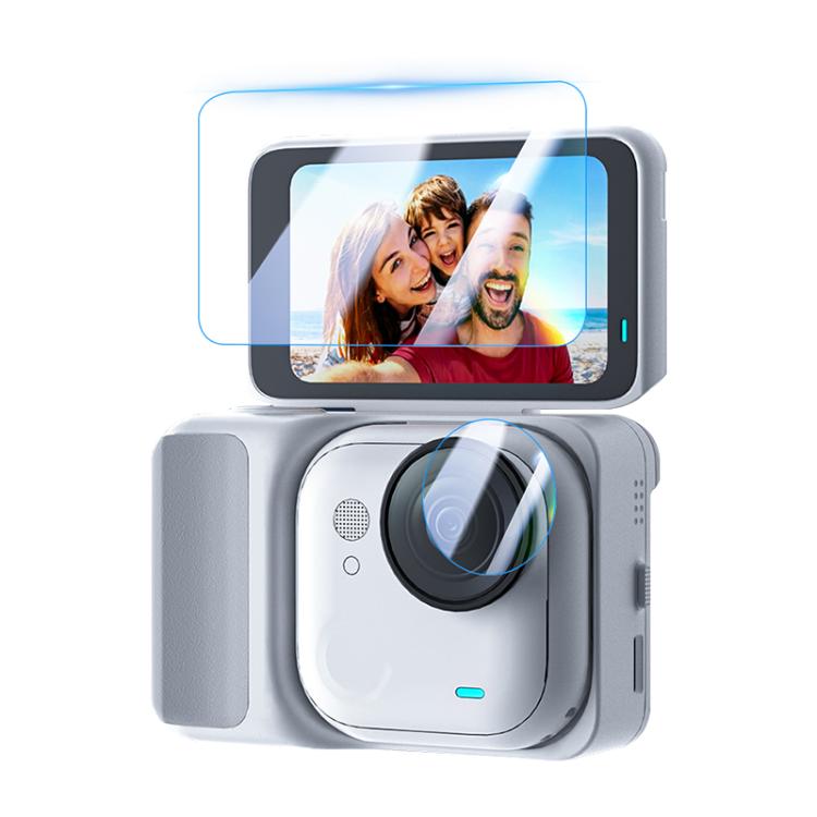 For Insta360 GO Ultra PULUZ 2 in 1 Screen + Lens Tempered Glass Film (Transparent) - Protective Film & Stickers by PULUZ | Online Shopping UK | buy2fix