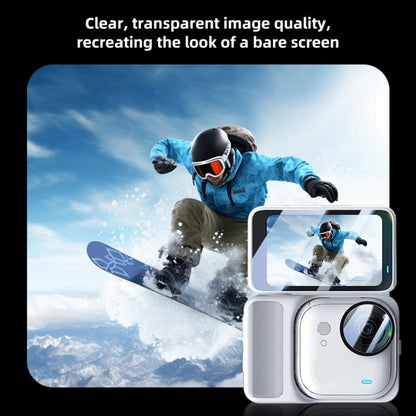 For Insta360 GO Ultra PULUZ 2 in 1 Screen + Lens Tempered Glass Film (Transparent) - Protective Film & Stickers by PULUZ | Online Shopping UK | buy2fix