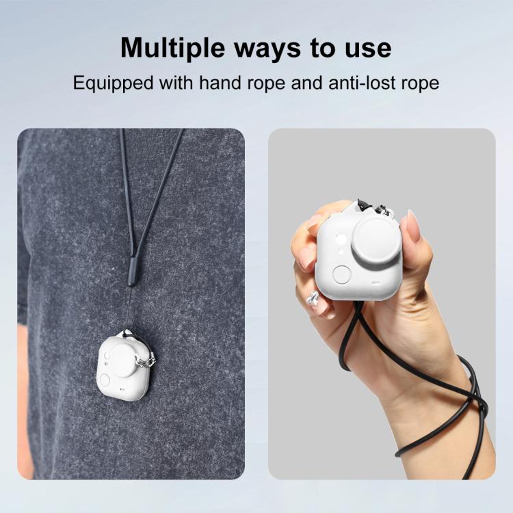 For Insta360 GO Ultra PULUZ Body Silicone Protective Cover with Lens Cap & Lanyards (White) - Case & Bags by PULUZ | Online Shopping UK | buy2fix