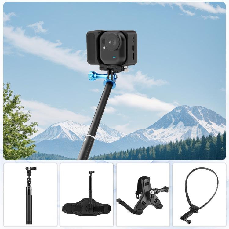 For Insta360 GO Ultra PULUZ Magnetic Aluminum Alloy Quick Release Base Mount (Black) - Others by PULUZ | Online Shopping UK | buy2fix