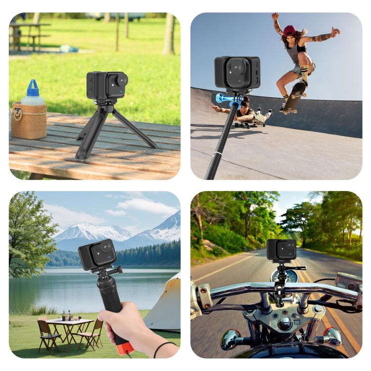 For Insta360 GO Ultra PULUZ Magnetic Aluminum Alloy Quick Release Base Mount (Black) - Others by PULUZ | Online Shopping UK | buy2fix