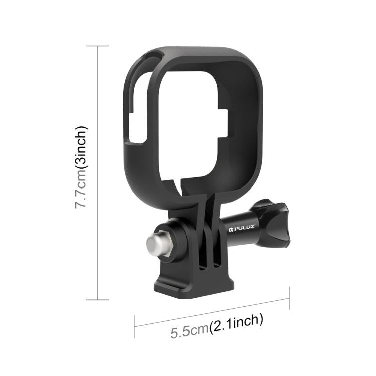 For Insta360 GO Ultra PULUZ PC Plastic Frame Adapter Base Mount (Black) - Mount & Holder by PULUZ | Online Shopping UK | buy2fix