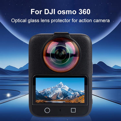 For DJI Osmo 360 PULUZ Optical Tempered Glass Cover Protective Lens Guard (Black) - Other by PULUZ | Online Shopping UK | buy2fix