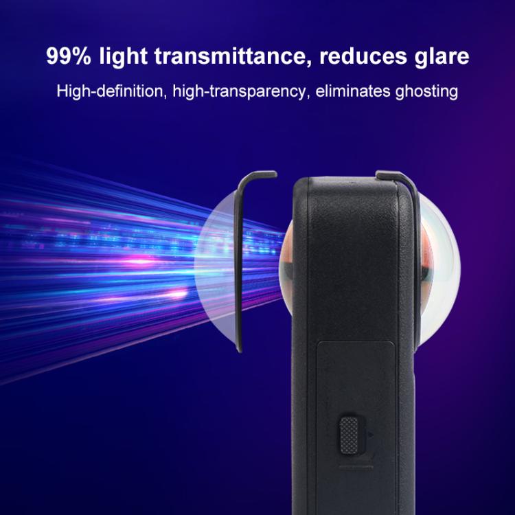 For DJI Osmo 360 PULUZ Optical Tempered Glass Cover Protective Lens Guard (Black) - Other by PULUZ | Online Shopping UK | buy2fix