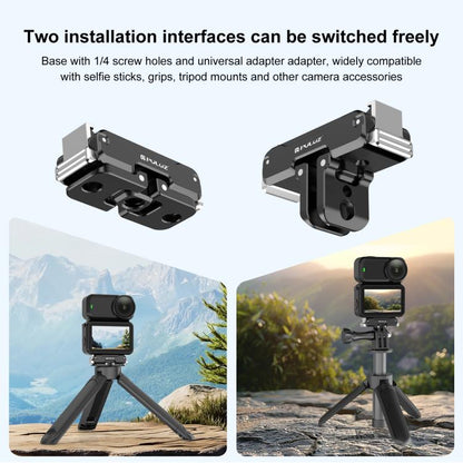 For DJI Osmo Nano PULUZ Magnetic Metal Quick Release Base Mount (Black) - Mount & Holder by PULUZ | Online Shopping UK | buy2fix