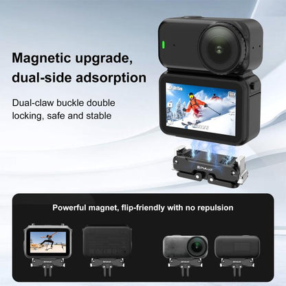 For DJI Osmo Nano PULUZ Magnetic Metal Quick Release Base Mount (Black) - Mount & Holder by PULUZ | Online Shopping UK | buy2fix