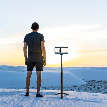 PULUZ 110cm Metal Selfie Stick Monopod with Invisible Adapter Base & Screw for Insta360 One RS / X2 / X3 / X4 / DJI Osmo 360 by PULUZ