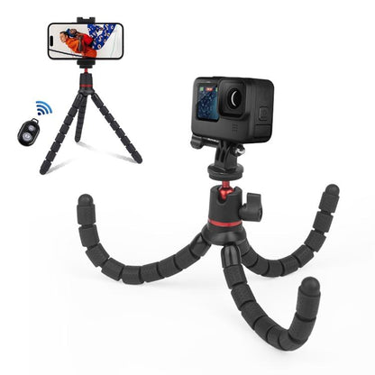 PULUZ Mini Octopus Flexible Tripod Holder with Remote Control for SLR Cameras, GoPro, Cellphone by PULUZ