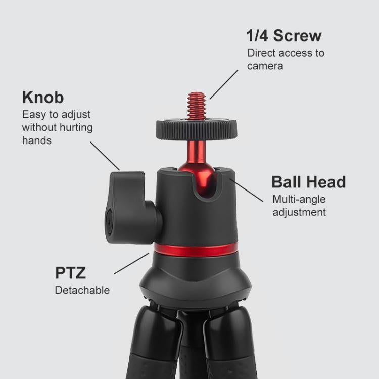 PULUZ Mini Octopus Flexible Tripod Holder with Remote Control for SLR Cameras, GoPro, Cellphone by PULUZ