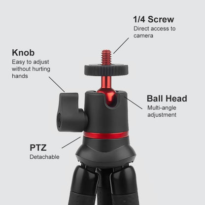 PULUZ Mini Octopus Flexible Tripod Holder with Remote Control for SLR Cameras, GoPro, Cellphone by PULUZ