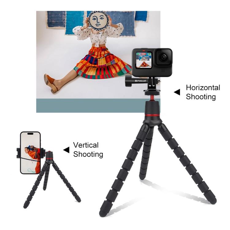 PULUZ Mini Octopus Flexible Tripod Holder with Remote Control for SLR Cameras, GoPro, Cellphone by PULUZ