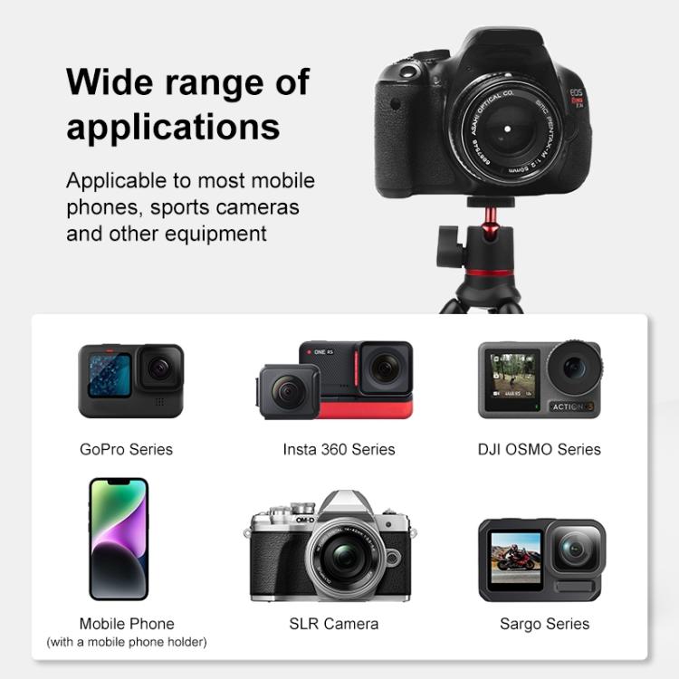 PULUZ Mini Octopus Flexible Tripod Holder with Remote Control for SLR Cameras, GoPro, Cellphone by PULUZ