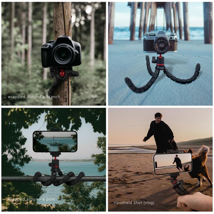 PULUZ Mini Octopus Flexible Tripod Holder with Remote Control for SLR Cameras, GoPro, Cellphone by PULUZ