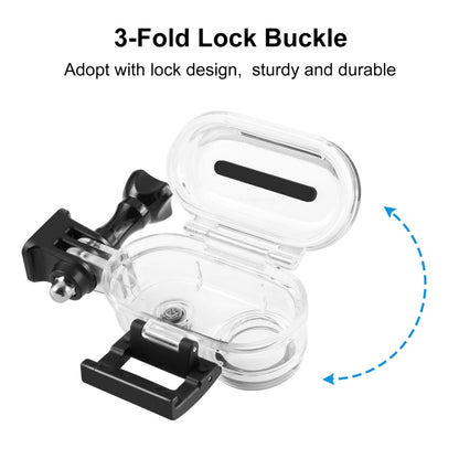 For Insta360 GO 3 / GO 3S PULUZ 40m Underwater Waterproof Housing Case with Base Adapter & Screw (Transparent) by PULUZ