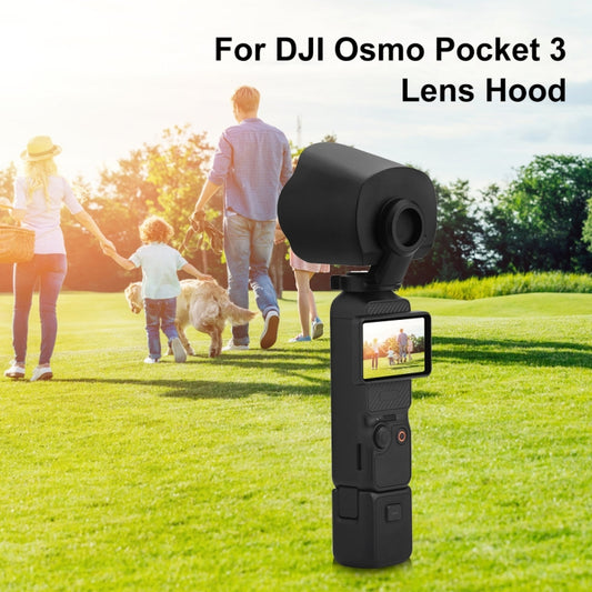 For DJI OSMO Pocket 3 PULUZ Sunshade Lens Protective Cover Hood (Black) by PULUZ