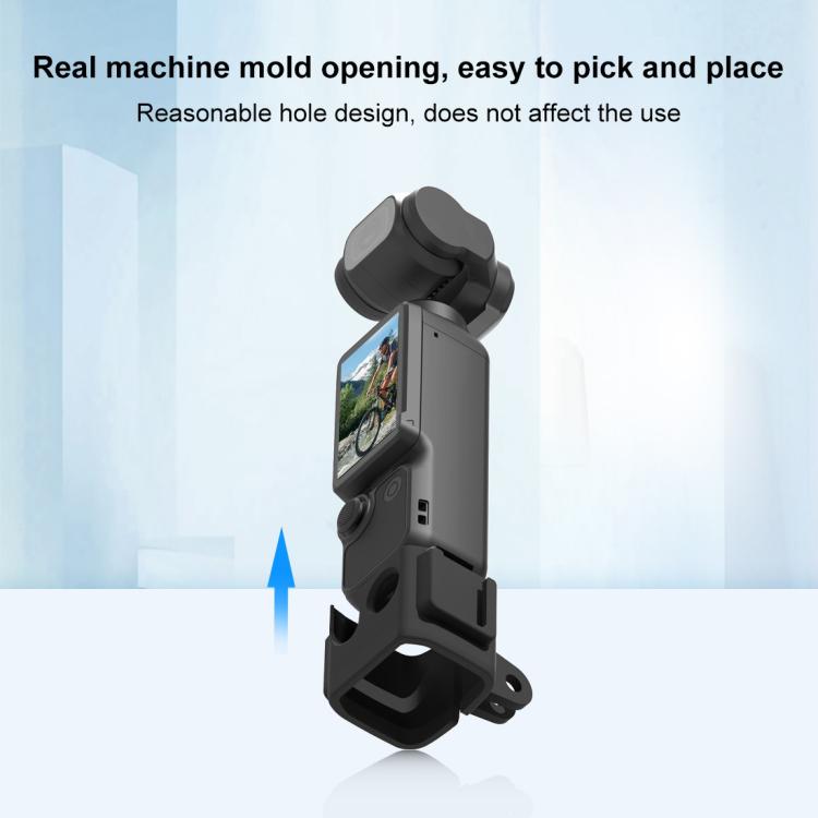 For DJI OSMO Pocket 3 PULUZ Protection Frame Cage Expansion Adapter Bracket (Black) by PULUZ