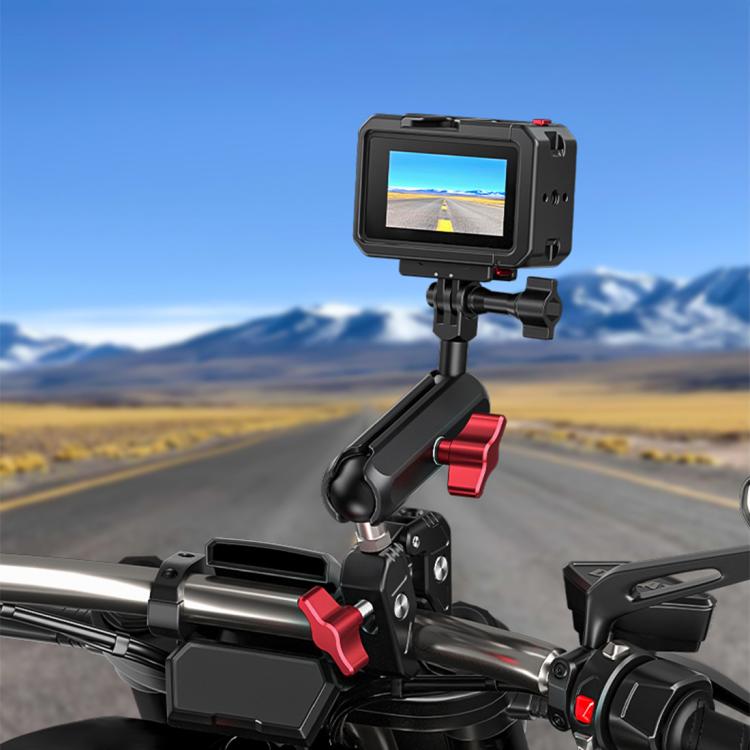 For DJI Osmo Action 5 Pro / 4 / 3 PULUZ All-inclusive Aluminum Alloy Cage Expansion Adapter Frame with Lens Cover (Black) - Protection Frame by PULUZ | Online Shopping UK | buy2fix